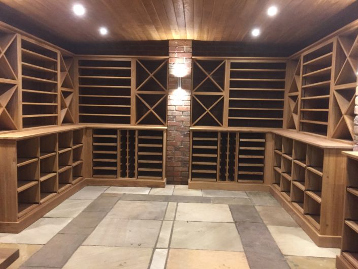 Traditional Bespoke Wine Cellar for your Vintages Wines Cellar