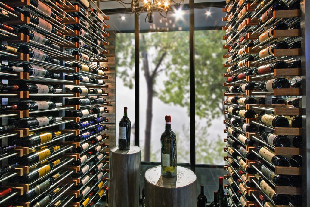 Modern Racking Wines Cellar