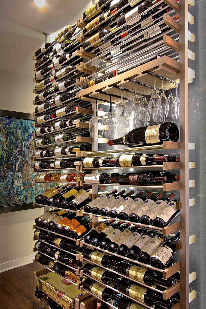 Modern Racking Wines Cellar